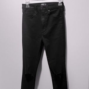 Abercrombie & Fitch Ultra High Rise Super Skinny Black Jeans